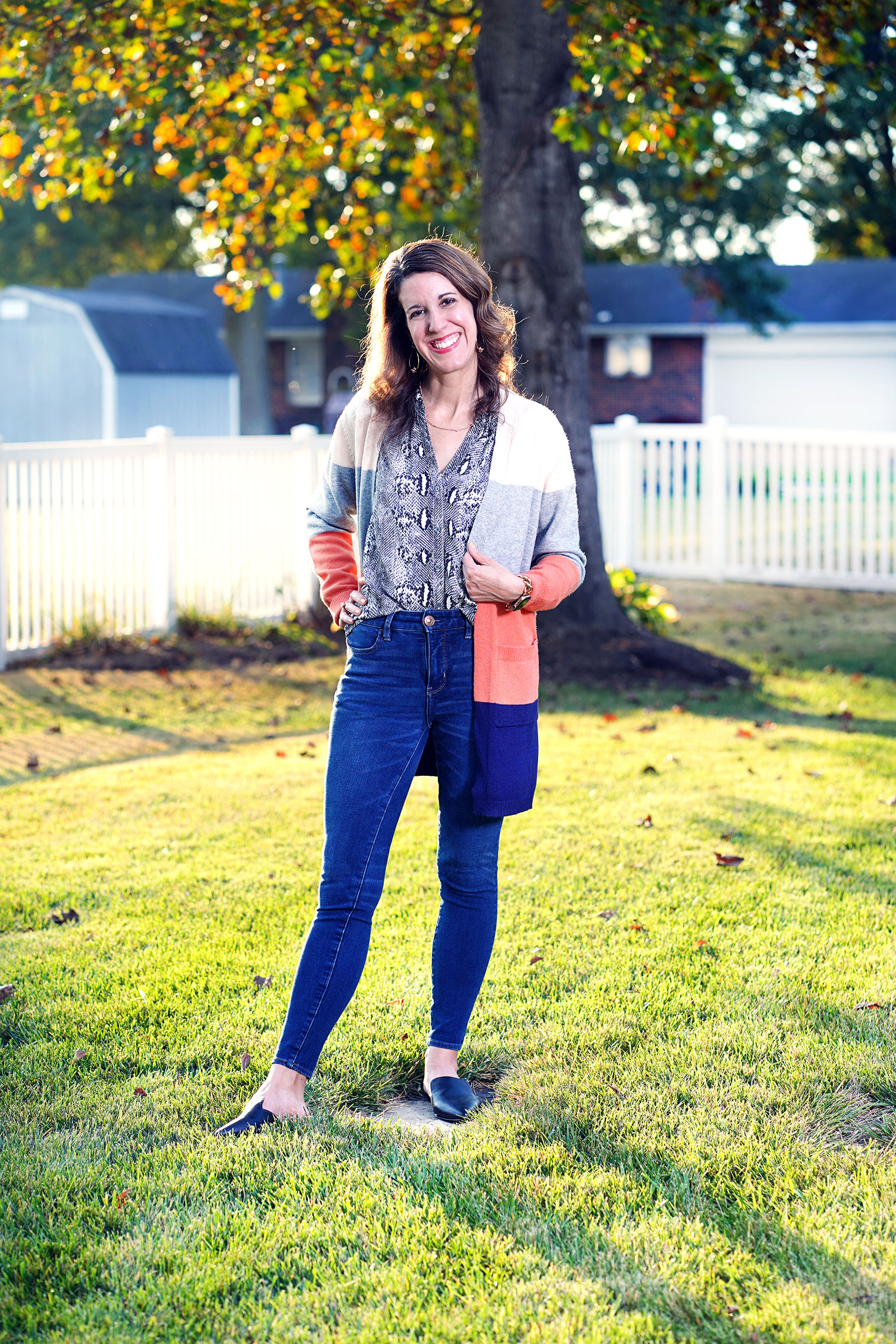 Color Block Two-Toned Cardi main image 0