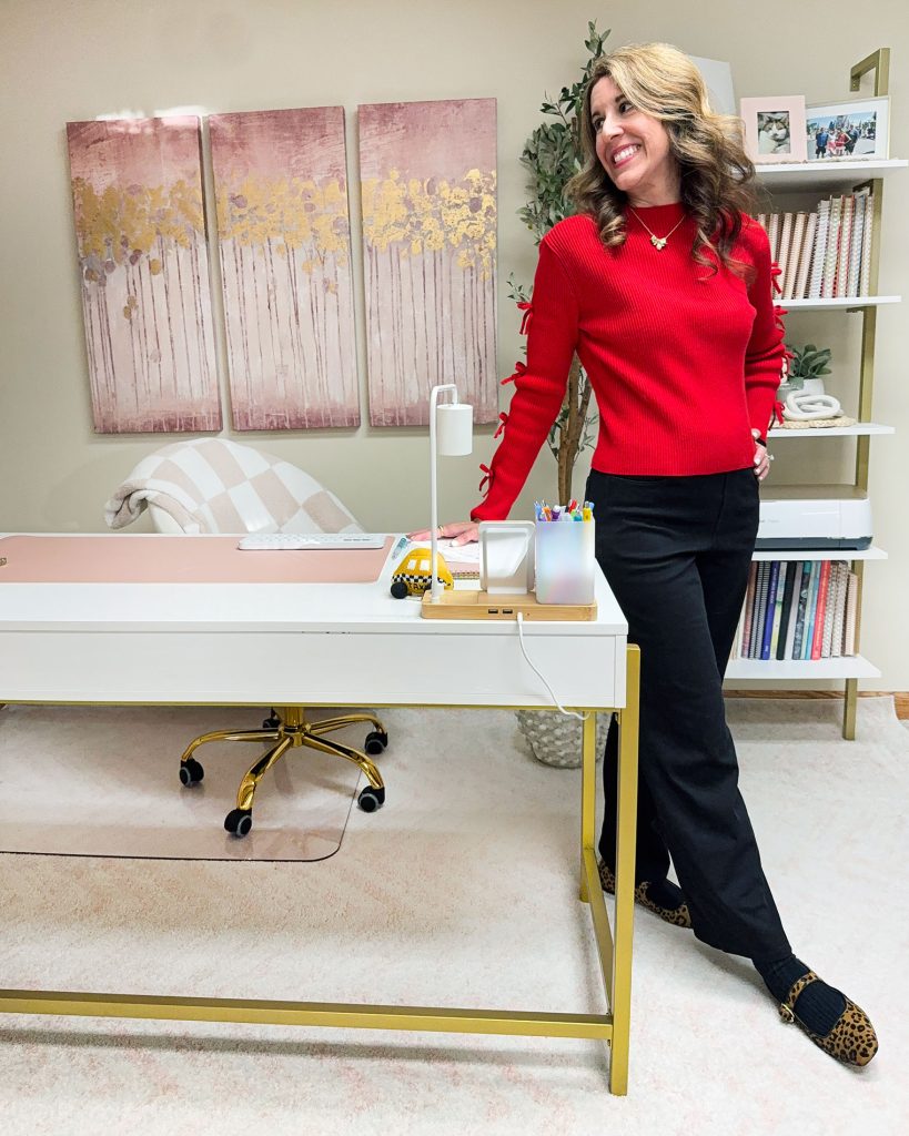 Valentine-Ready Style: Legging-Soft Jeans + Bow Details