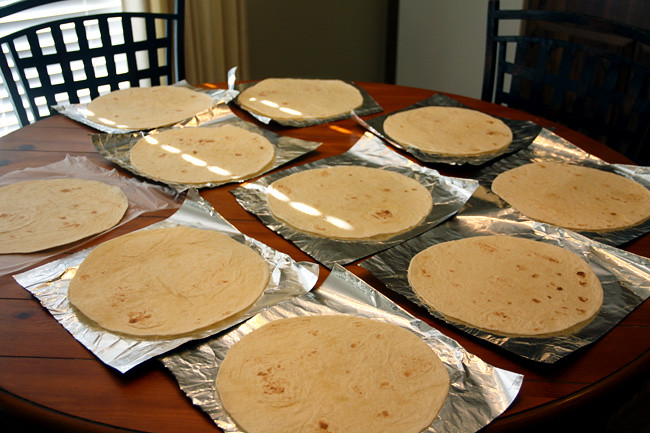 Tortilla-on-foil