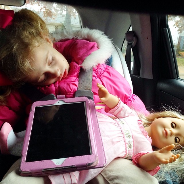 Someone had wayyy too much fun on her birthday. What a precious little thing  she is... I love her so much!