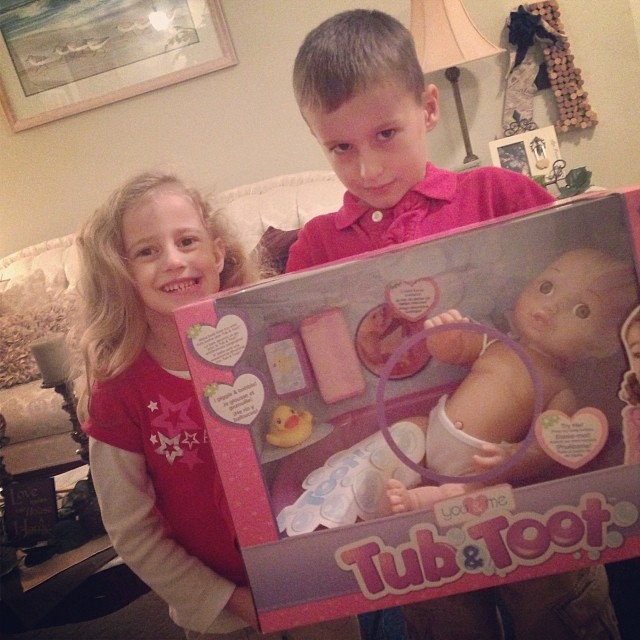 Every year Nathan gets to go shopping for a birthday present for Miss Autumn. Yes, this is so something a 2nd grade boy would buy for his sissy. Ha!!
