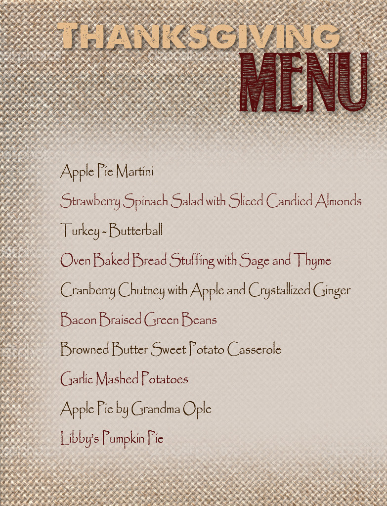 turkeymenu