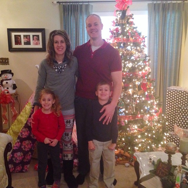 Day 25. Best Bit Of Your Day. Being with my family today. Christmas photo of us in front of the tree!! Merry Christmas!! #fmsphotoaday