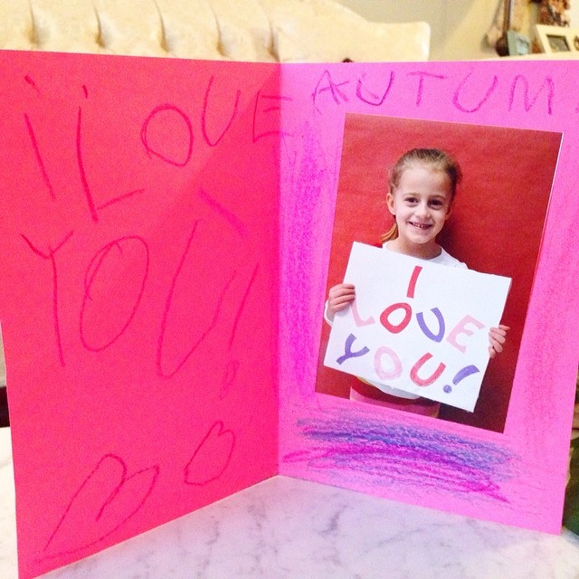 Best Valentine ever from my sweet little girl!