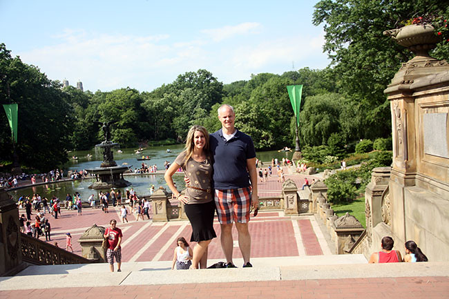 Carriage-Ride-us-by-fountain