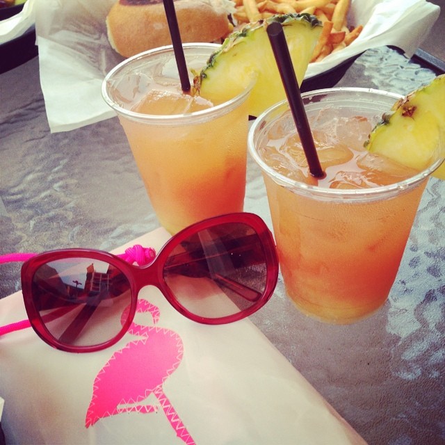 Our first beachy drinks