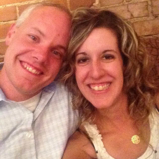 Us lovebirds on our date night. Sorry this pic is grainy, but its dark in here! Thanks Grandma Mary for watching the kids tonight, guess we better not stay up too late since we are taking them to Six Flags tomorrow! What a fun week! Gotta live it up!! #ca