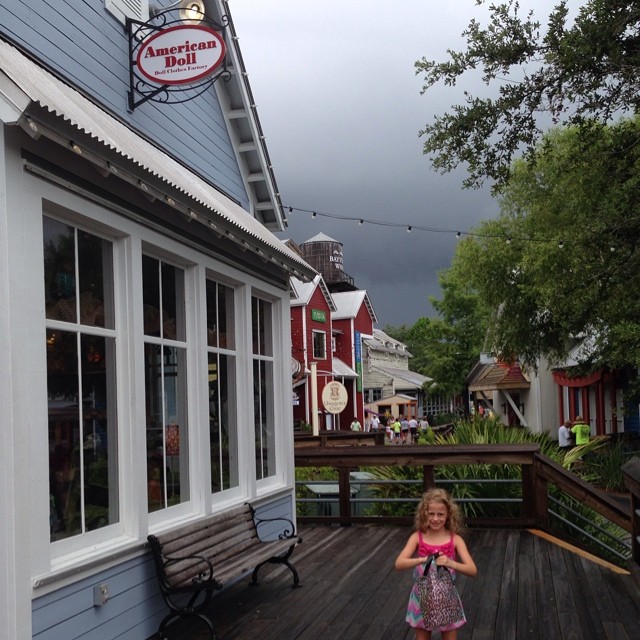 Oh no... We did a little shopping at the American Doll Store... She was so excited about shopping for souvenirs for Caroline and Saige!