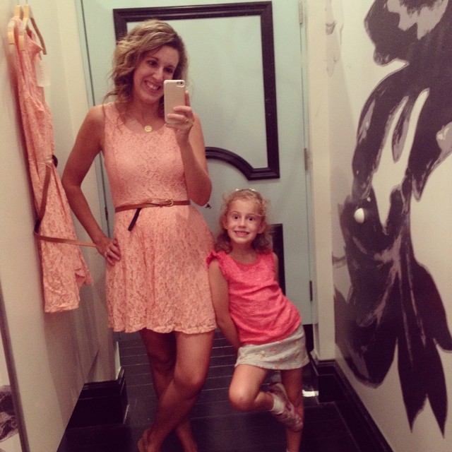 This girl wanted to get Mommy a dress for her birthday, so off to F21 we went. This is the beautiful dress she selected for me. What a sweetie!!!