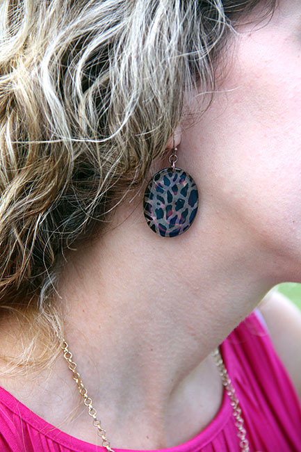 Leopard-print-earring