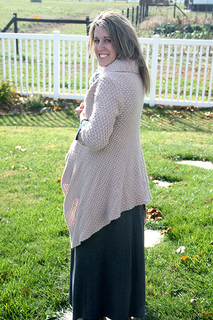 Almost-back-view
