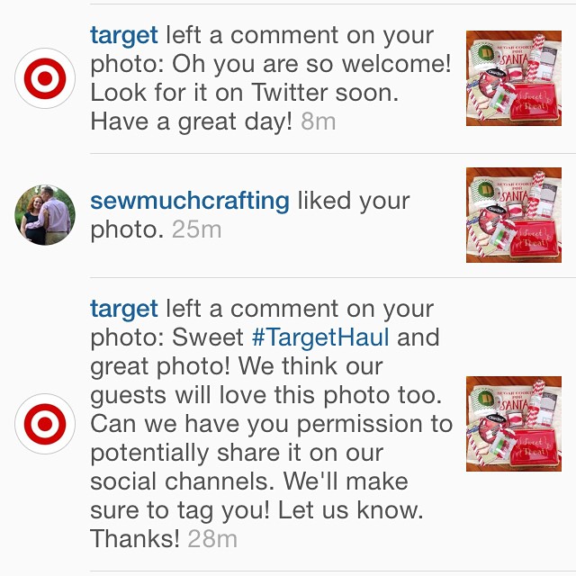 That day when Target posted your IG photo on Twitter! So exciting! Love Target! ❤️👍😄
