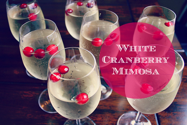 White Cranberry Mimosa Title
