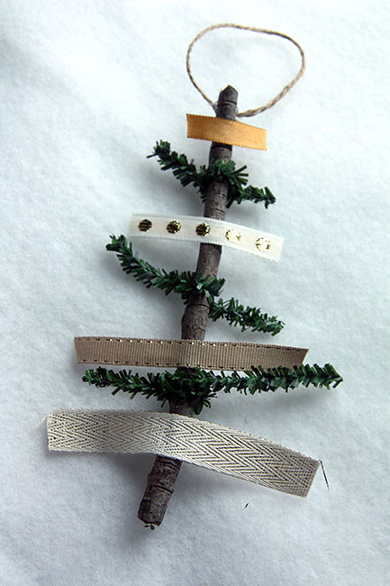 Ribbon-and-Pine-Ornament-on-White