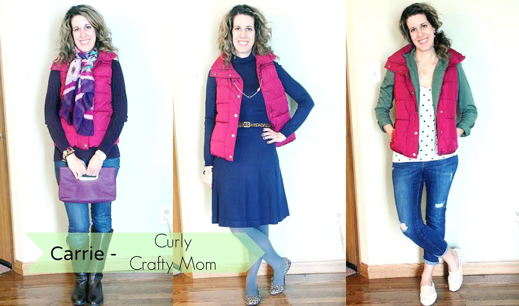 Puffer Vest Carrie Collage