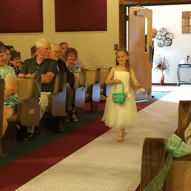 The prettiest flower girl I ever saw... #latergram
