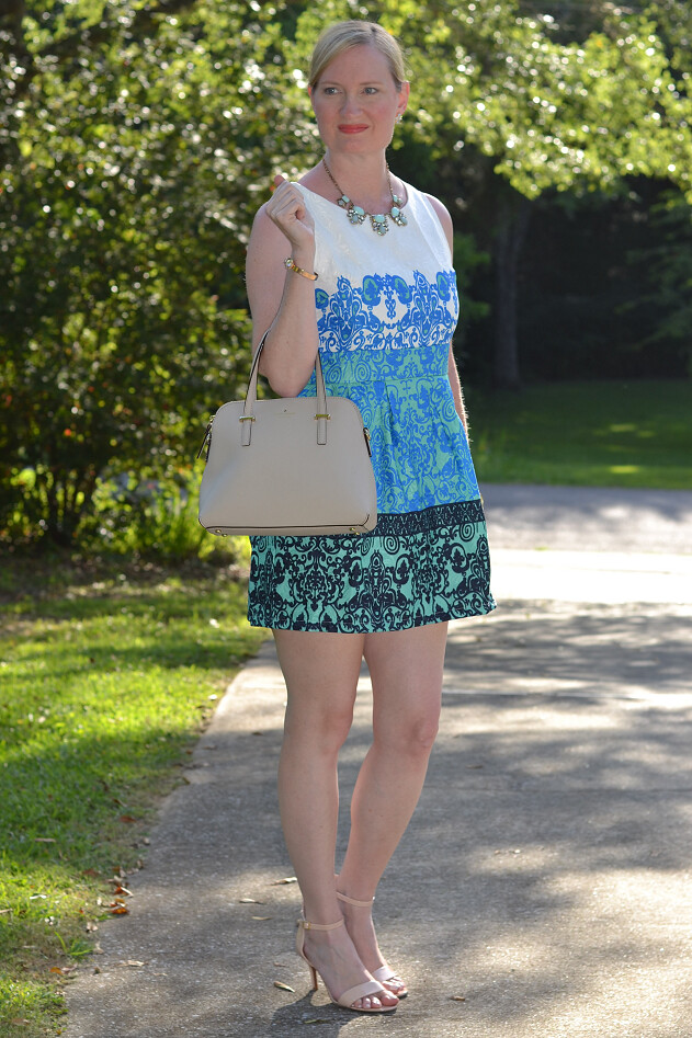 blue jacquard dress 8