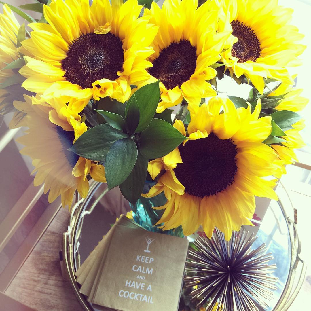 Enjoying these beautiful sunflowers that arrived in the cutest clear blue mason jar this morning. Morning is the best time for me to sit and evaluate my life. With summer wrapping up and our vacation at Disney over, I am dreaming about our next vacation.