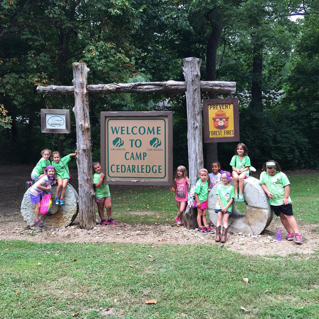 What a day! First Daisy scout day camp with Autumn. Next year is the real deal! Mommy needs a nap now! What a fun day we had though and beautiful weather! 💚💚💚 and, I can remember camping here when I was a kid! So neat!