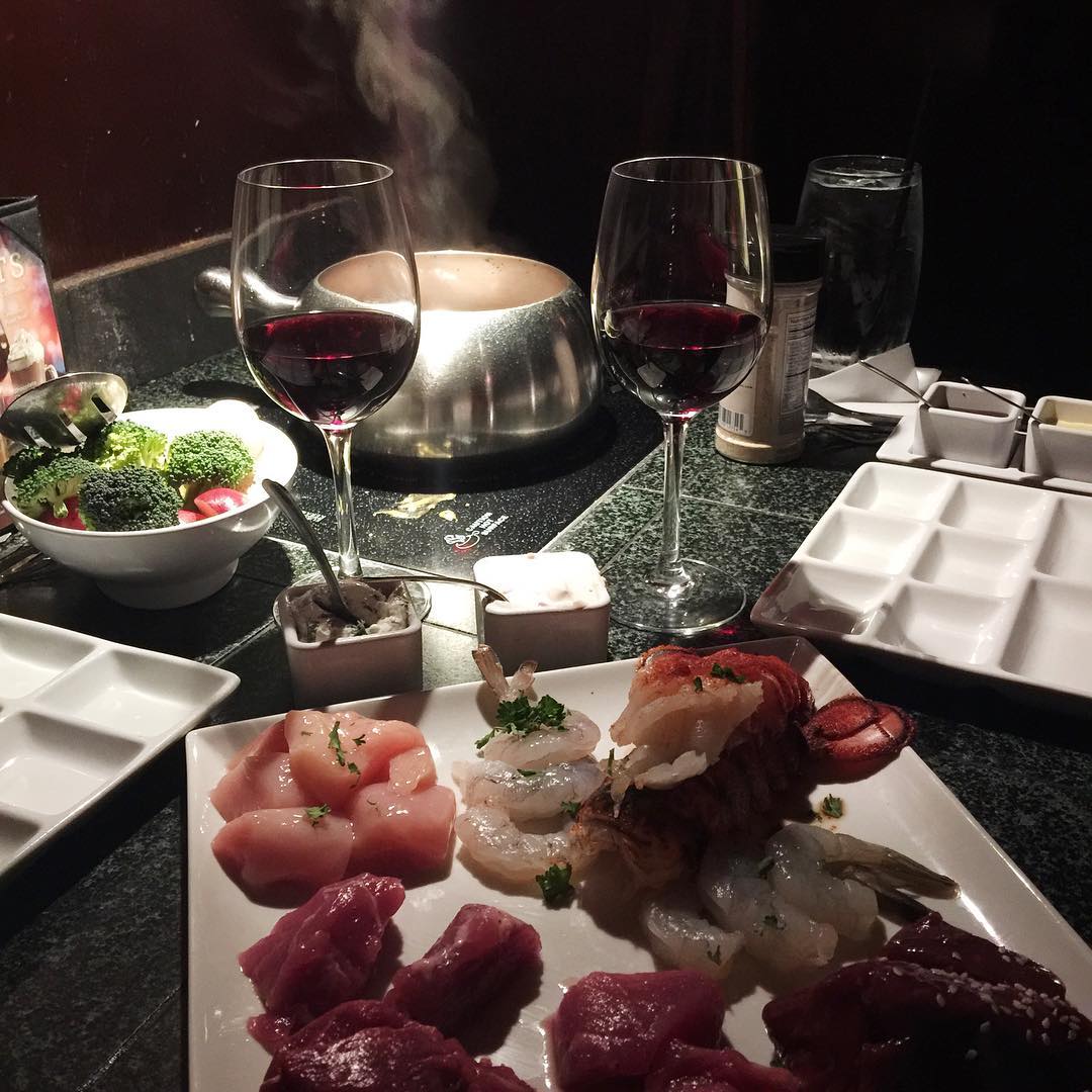 Special occasion? Nope. Just really ❤️ this place and my hubby. 😍 #fondue #meltingpot #oneofmyfaves #managersspecial