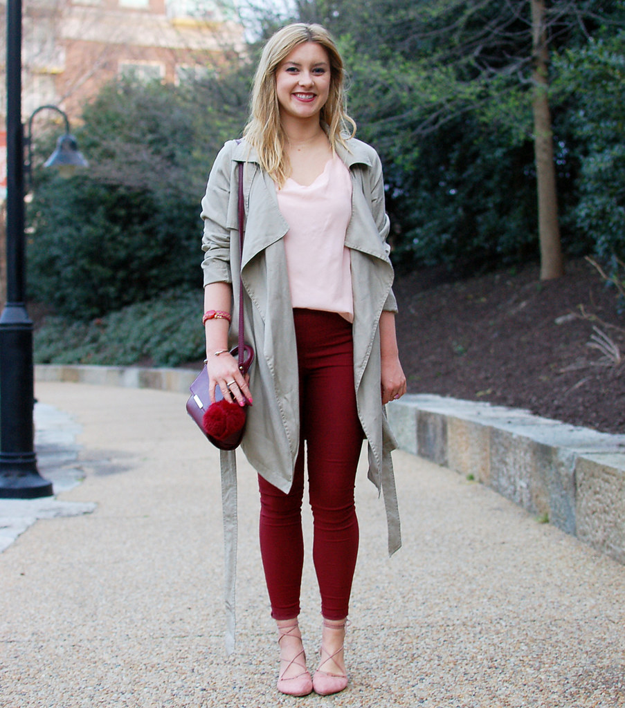 pink and marsala outfit