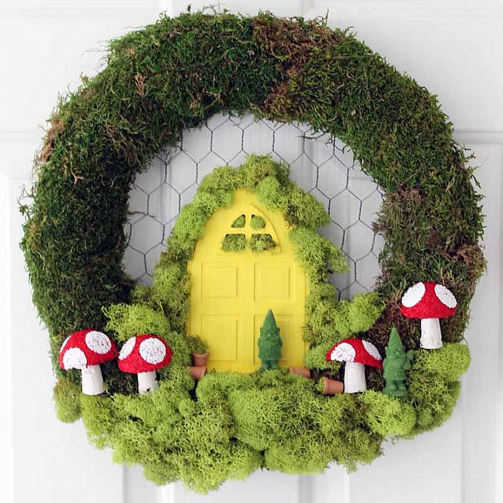 diy fairy garden wreath-00833