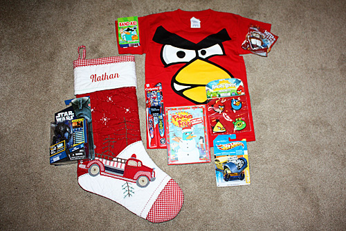 Nathans-stocking-contents