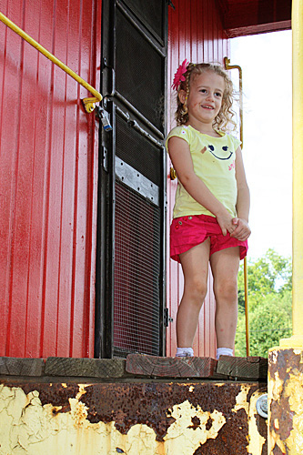 Auttie-on-top-of-train