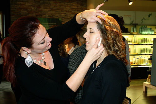 Getting-makeup-put-on