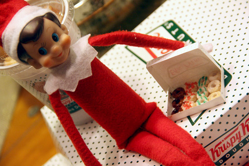 Donuts_Elfie-Sitting-Close-to-Donuts