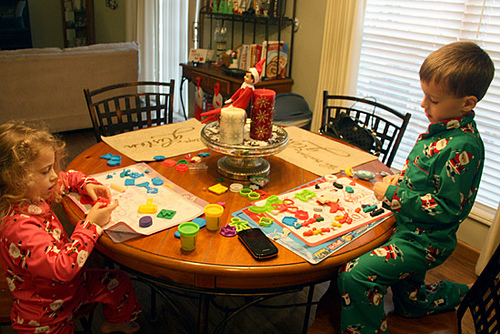 Playing-with-Playdough
