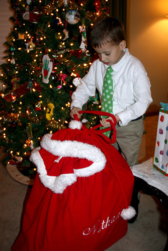 Nat-trying-to-get-into-Santa-bag