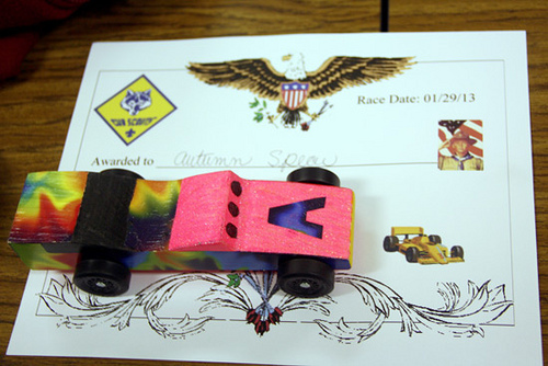Autumns-car-and-Certificate