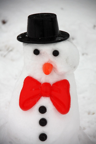 Closeup-snowman