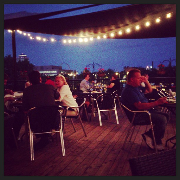Love roof top dining with my love. Love the view of the stl arch up here. #luvfrenchfood